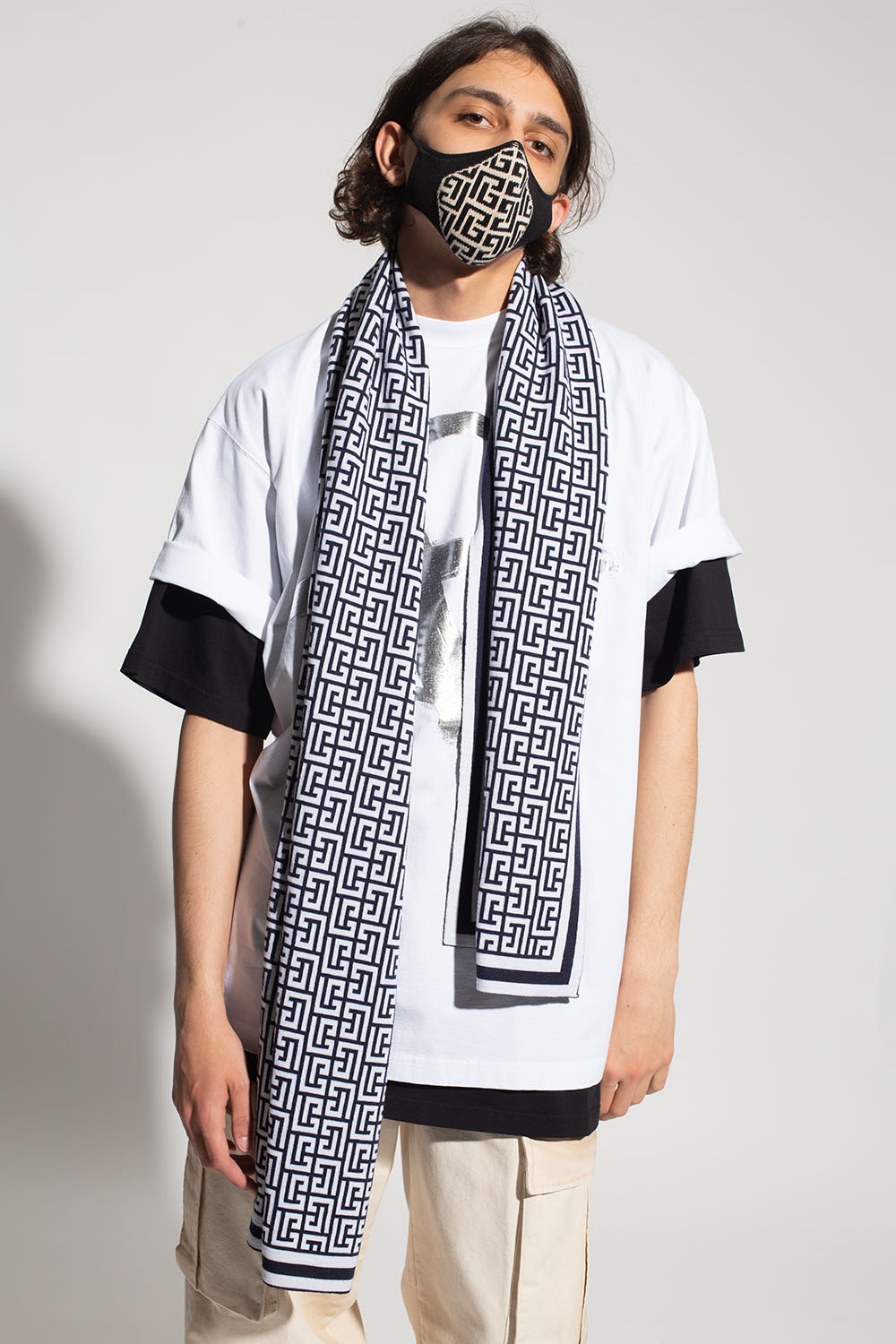 Balmain Scarf with logo